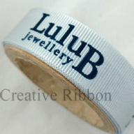Personalised Grosgrain Ribbon - 15mm Flat Pantone Print