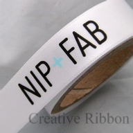 Personalised Satin Ribbon - 15mm Two Colour Flat Pantone Print