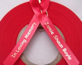 Personalised Funeral Ribbon