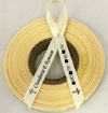 Personalised Memorial Ribbon - Cream ribbon with Waterproof Black print
