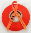 Personalised Funeral Ribbon - Orange ribbonn with Waterproof Black print
